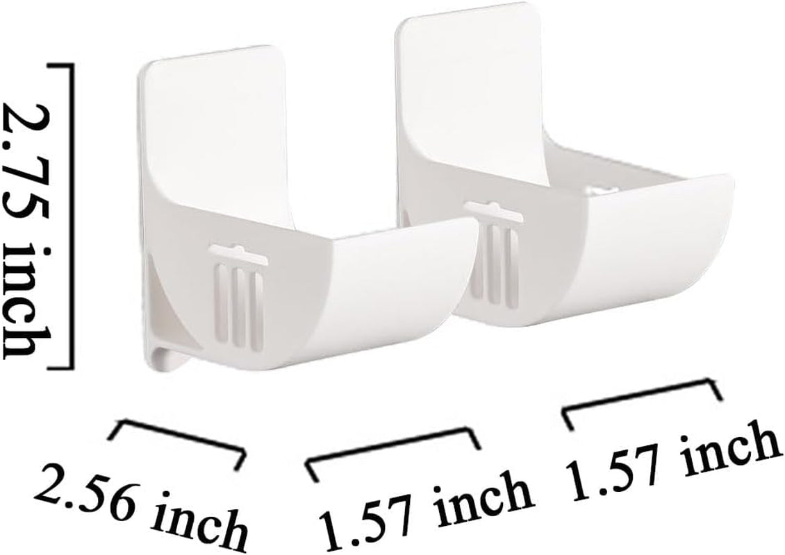 Pack of 4 No Punching Kitchen Organiser, Wall Mounted Bin Bag Dispenser Organiser Kitchen White Wall Mounted Trash Bag Kitchen Organiser for Kitchen Storage & Organisation Kitchen Accessories