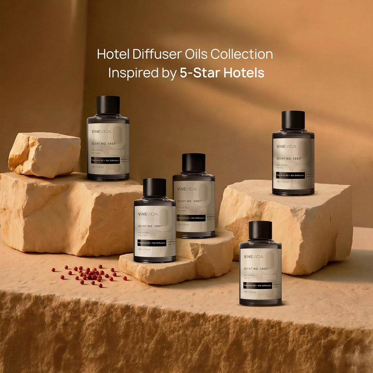 [4 Fl Oz] Luxury Hotel Scent Diffuser Oil - Scent No.10002 Inspired by Edition Hotel, Fragrance for Cold Air Diffuser, Home Luxury Scents, Scents Collection Essential Oil for HVAC