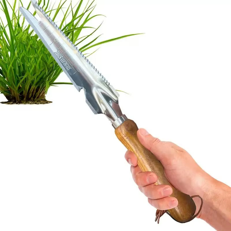 Hand Weeder Puller 5 in 1 Manual Hand Weeder & Weeds Puller for Planting Gardening Weeding Tool Stainless Steel Garden Trowel