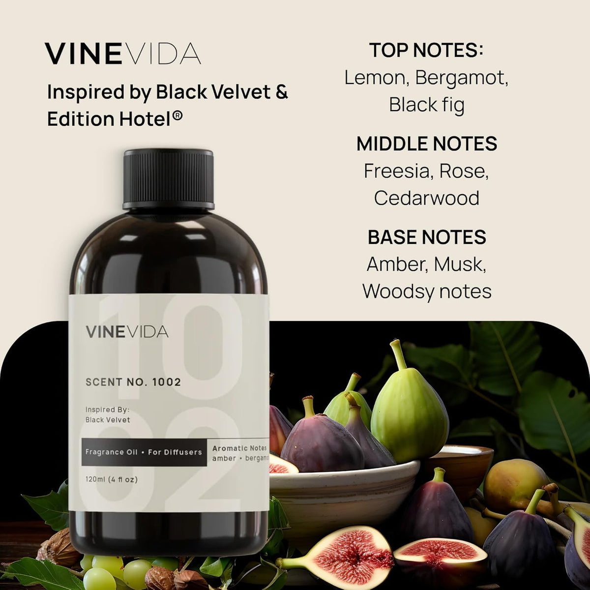 [4 Fl Oz] Luxury Hotel Scent Diffuser Oil - Scent No.10002 Inspired by Edition Hotel, Fragrance for Cold Air Diffuser, Home Luxury Scents, Scents Collection Essential Oil for HVAC